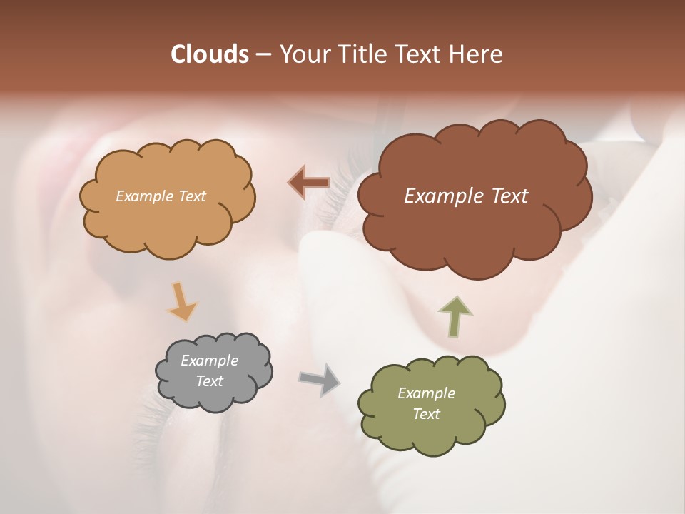 Needle Woman Makeup PowerPoint Template