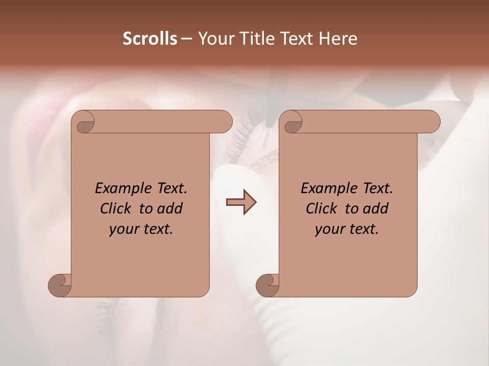 Needle Woman Makeup PowerPoint Template