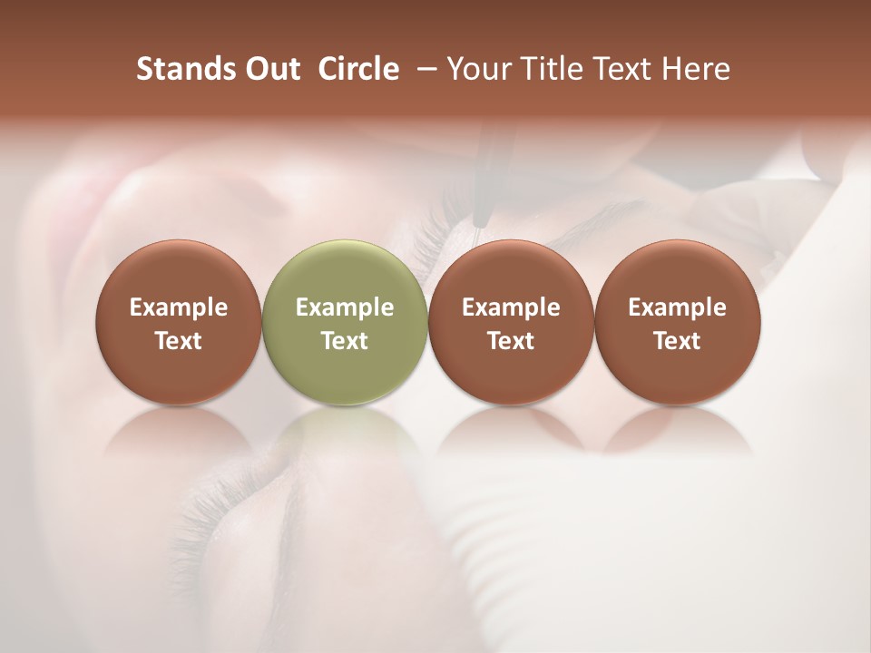 Needle Woman Makeup PowerPoint Template