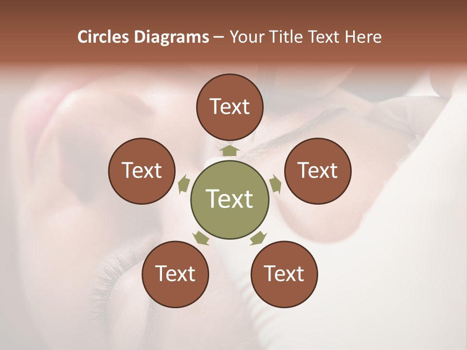 Needle Woman Makeup PowerPoint Template