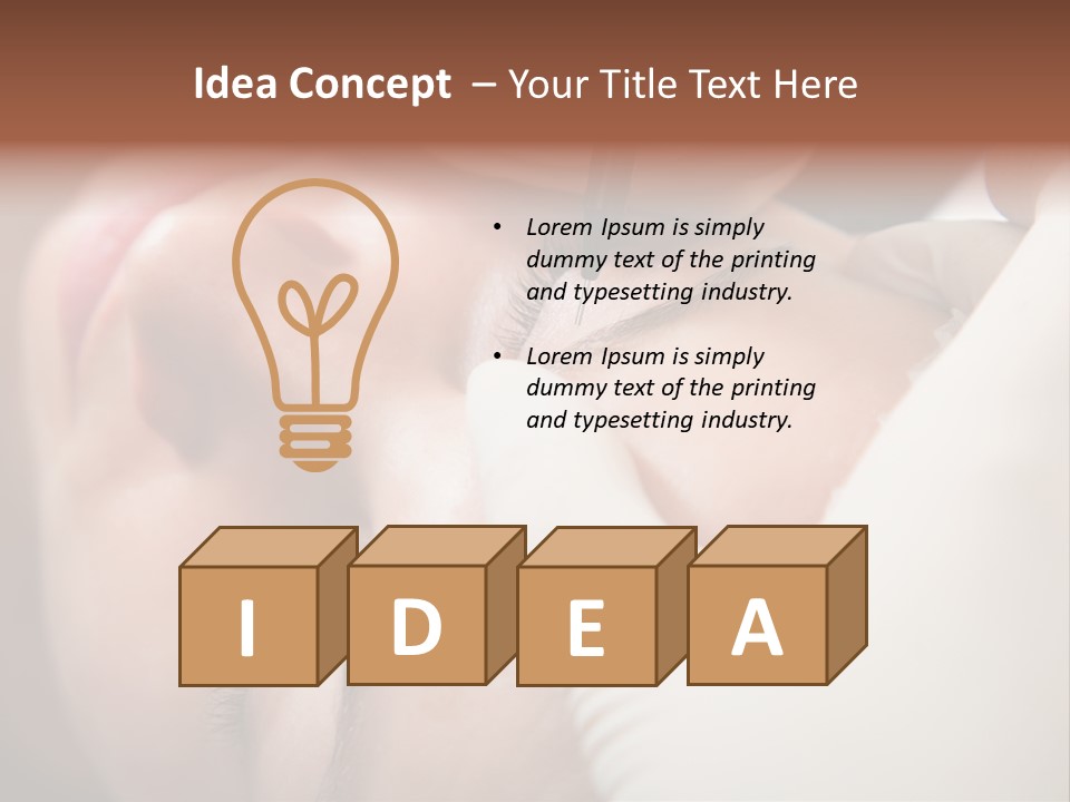 Needle Woman Makeup PowerPoint Template