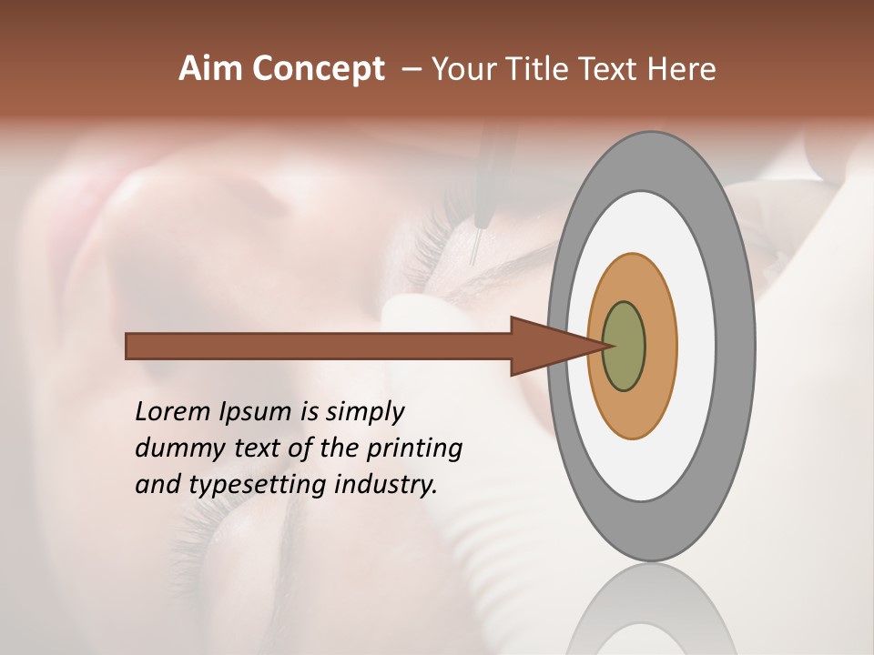 Needle Woman Makeup PowerPoint Template