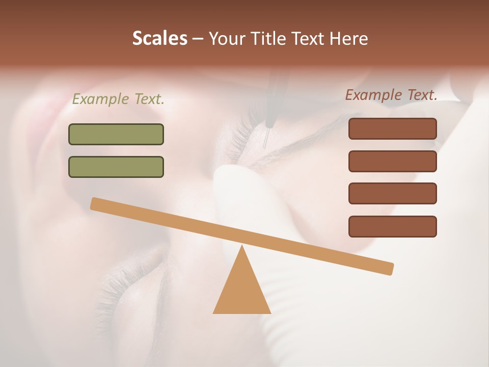 Needle Woman Makeup PowerPoint Template