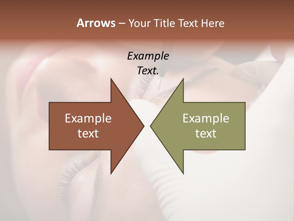 Needle Woman Makeup PowerPoint Template