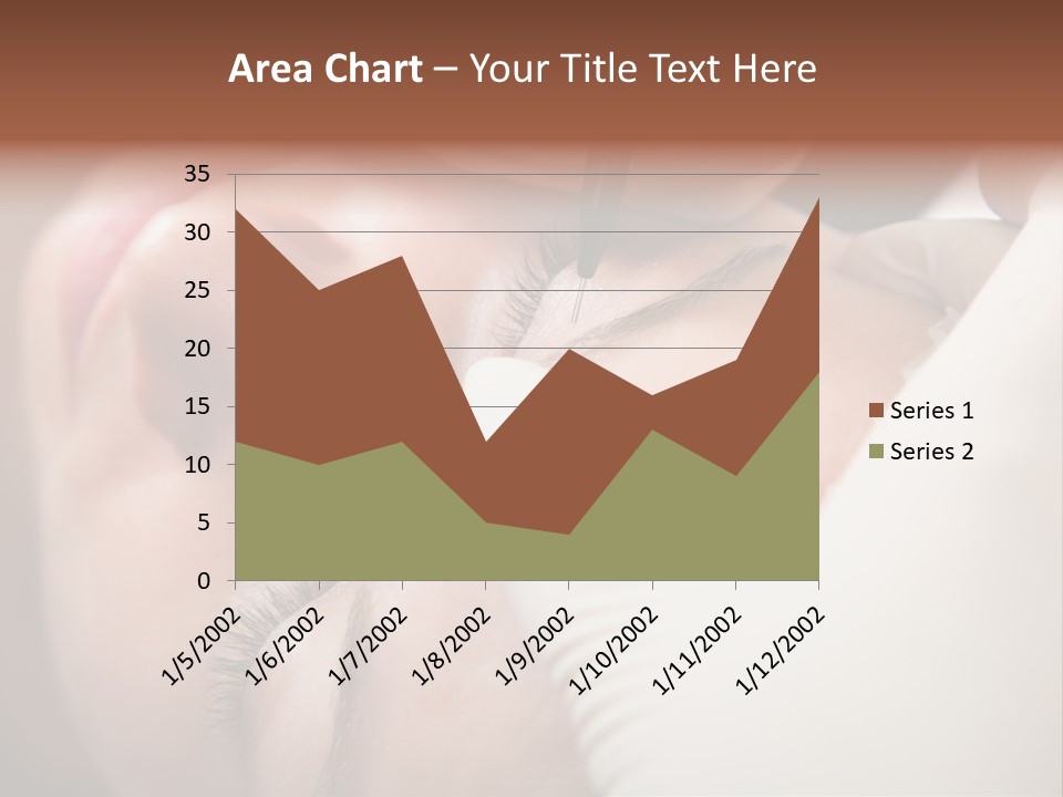 Needle Woman Makeup PowerPoint Template