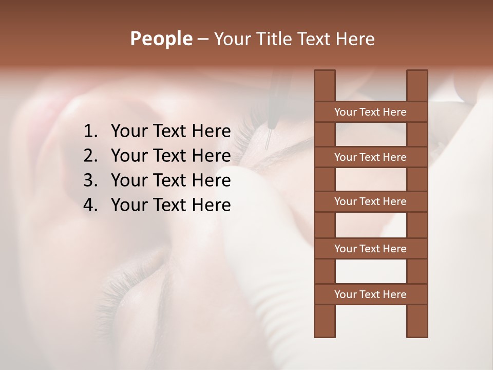 Needle Woman Makeup PowerPoint Template