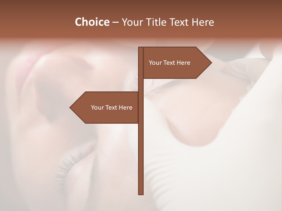 Needle Woman Makeup PowerPoint Template