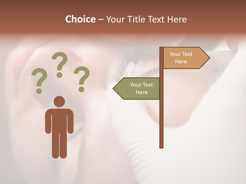 Needle Woman Makeup PowerPoint Template