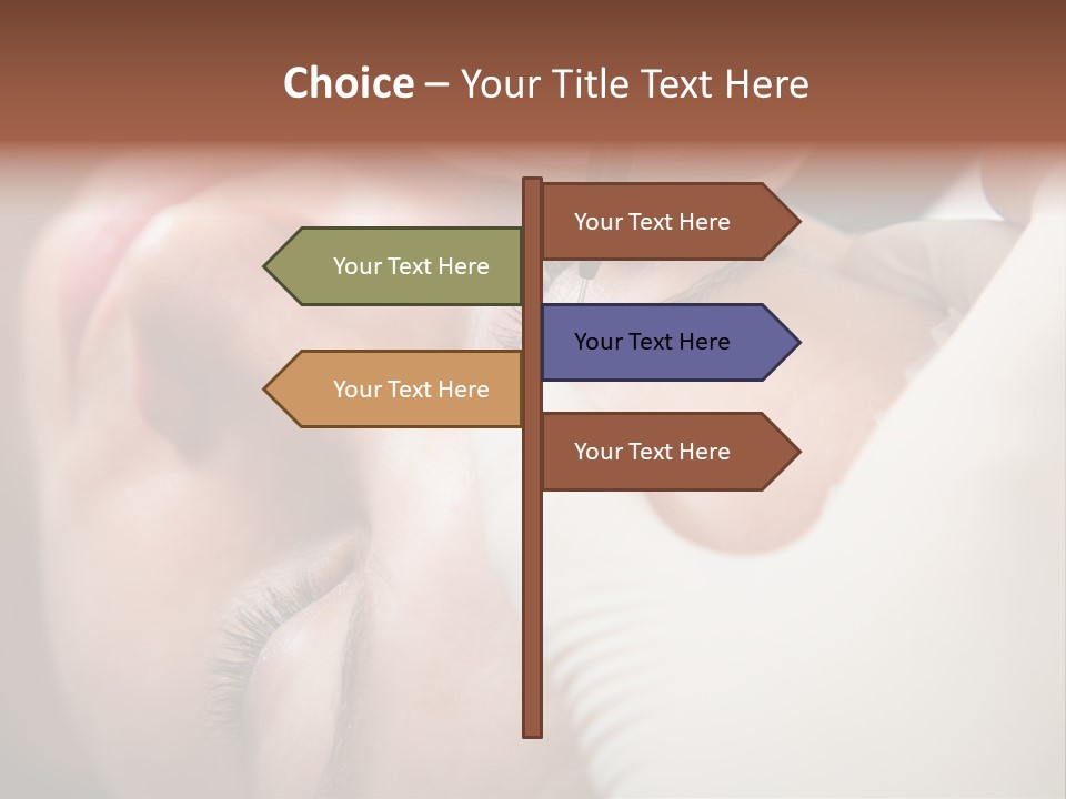 Needle Woman Makeup PowerPoint Template