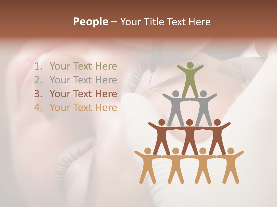 Needle Woman Makeup PowerPoint Template