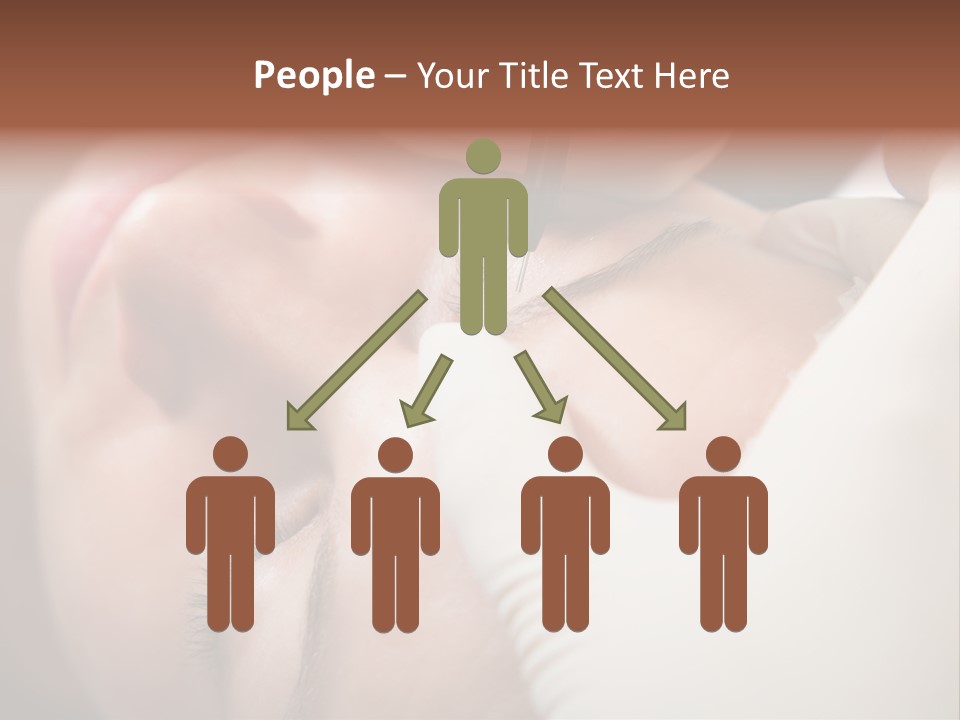 Needle Woman Makeup PowerPoint Template