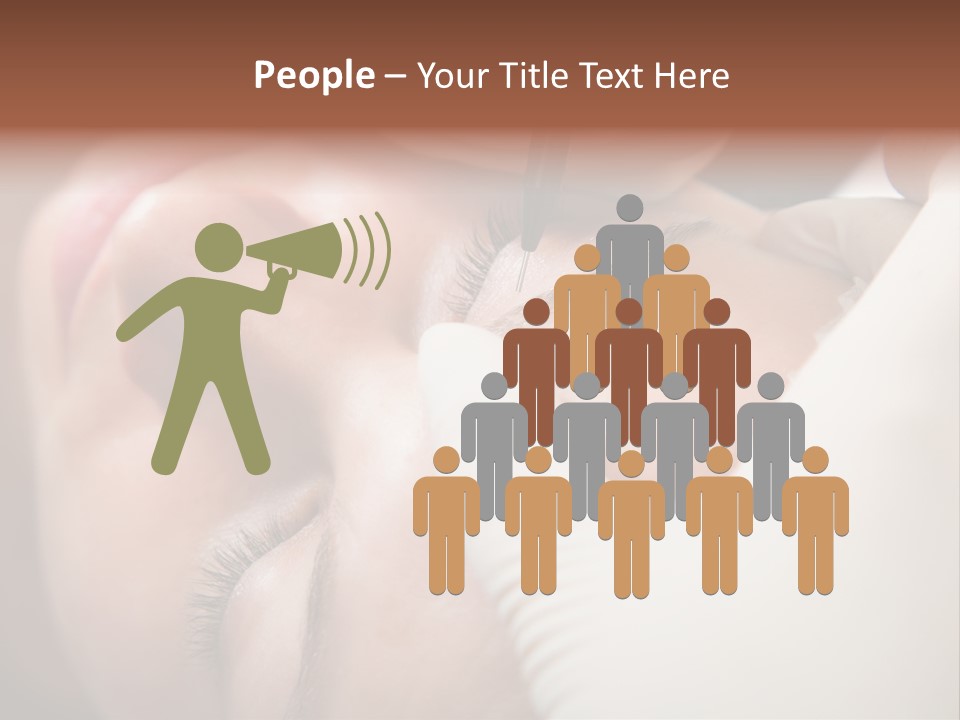 Needle Woman Makeup PowerPoint Template