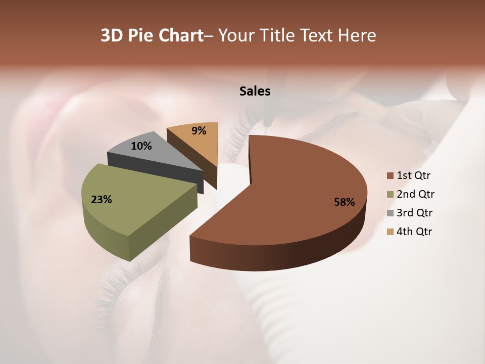 Needle Woman Makeup PowerPoint Template