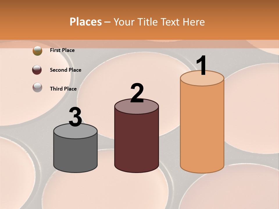 A Close Up Of A Palette Of Makeup PowerPoint Template