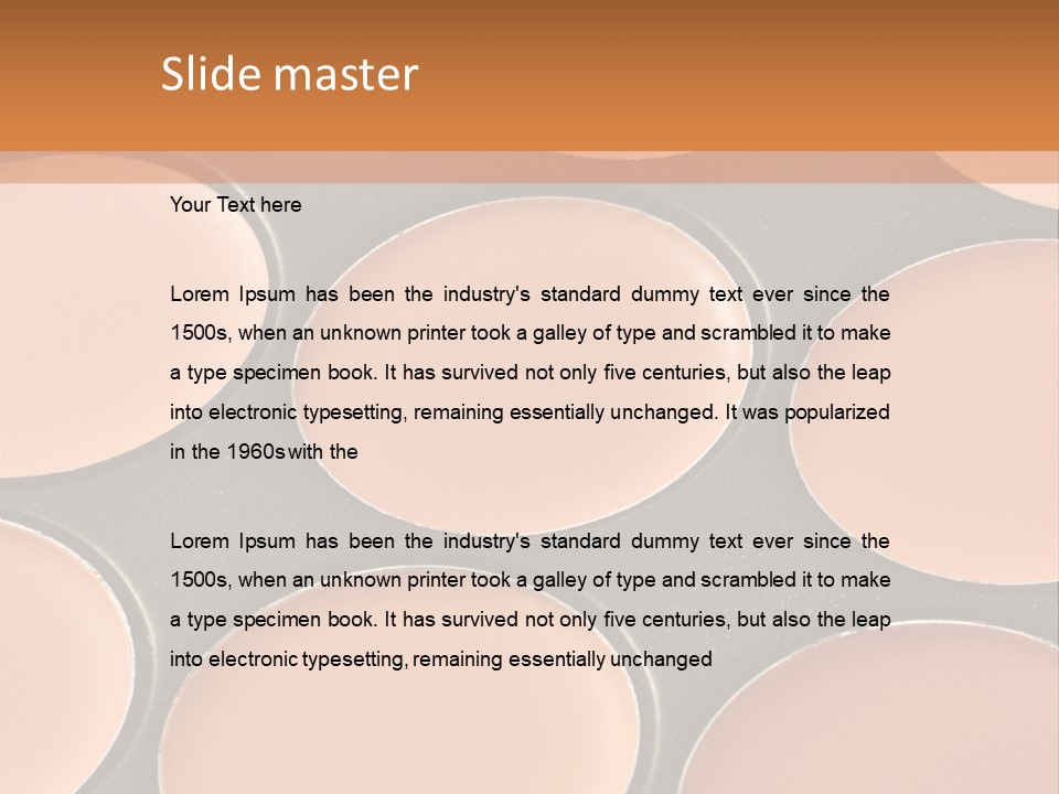 A Close Up Of A Palette Of Makeup PowerPoint Template