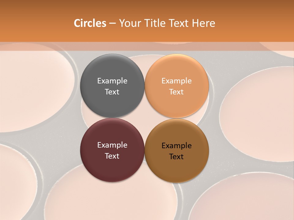 A Close Up Of A Palette Of Makeup PowerPoint Template