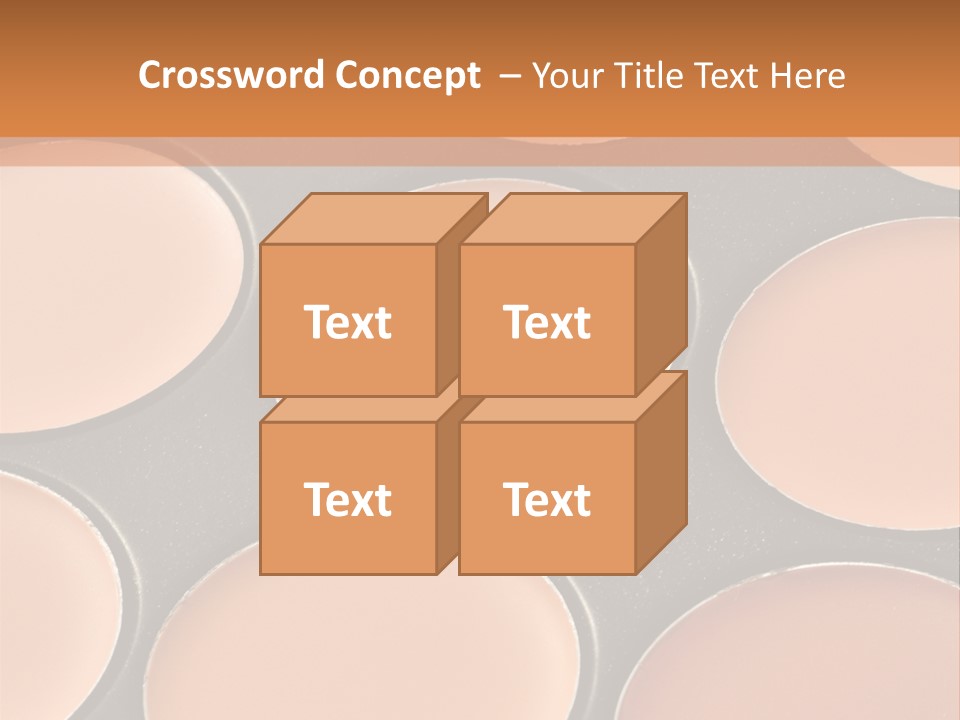 A Close Up Of A Palette Of Makeup PowerPoint Template