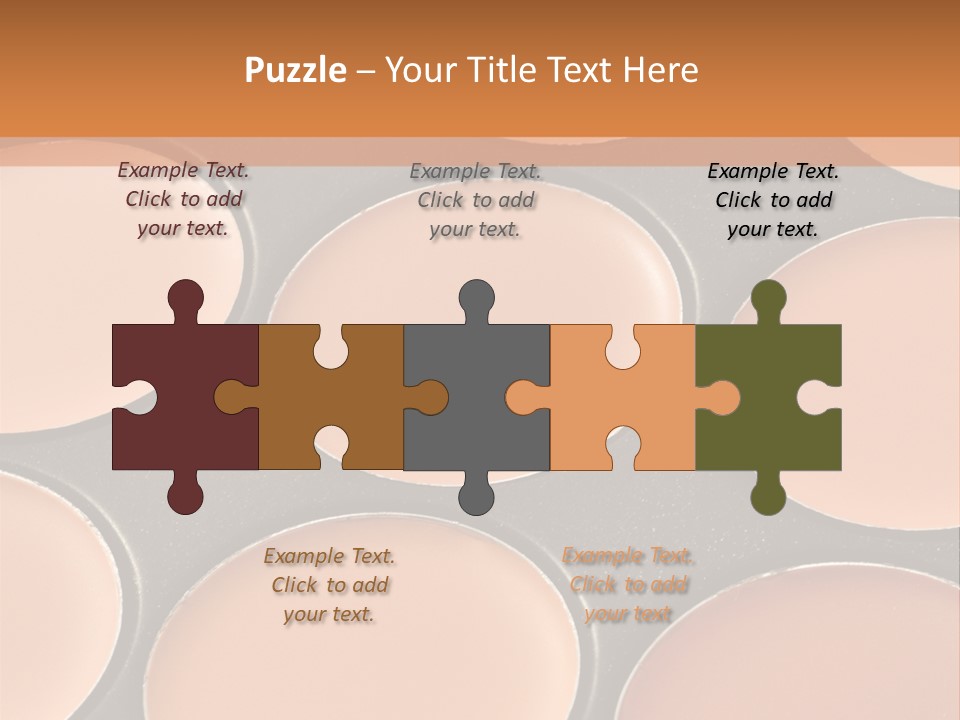 A Close Up Of A Palette Of Makeup PowerPoint Template
