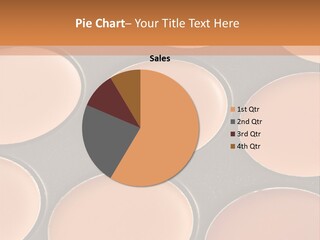 A Close Up Of A Palette Of Makeup PowerPoint Template