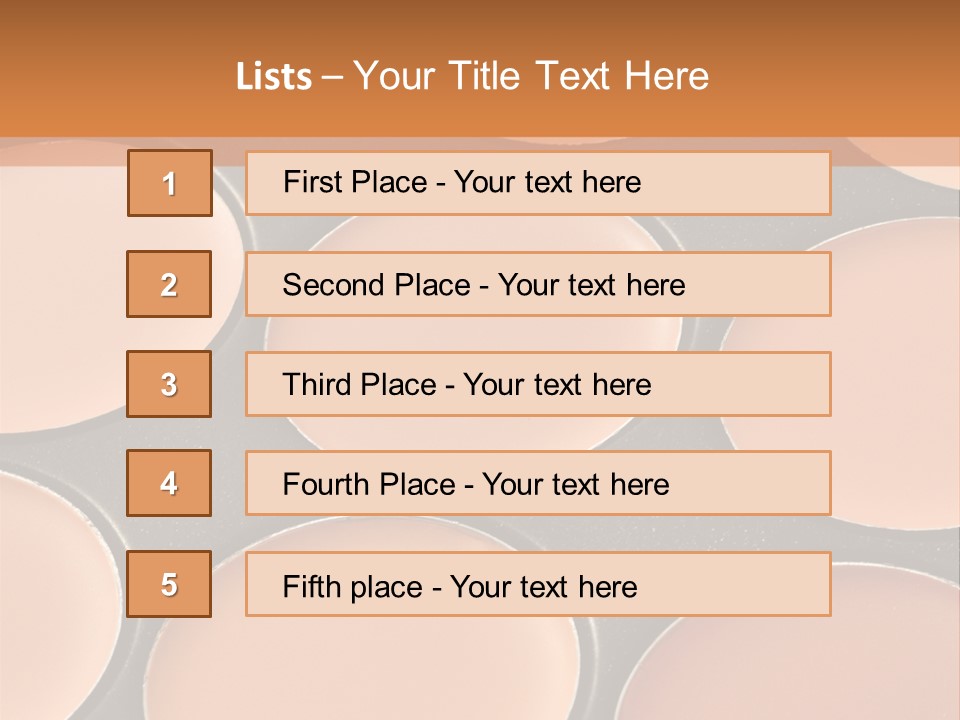 A Close Up Of A Palette Of Makeup PowerPoint Template