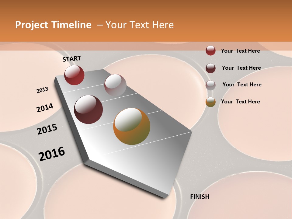 A Close Up Of A Palette Of Makeup PowerPoint Template