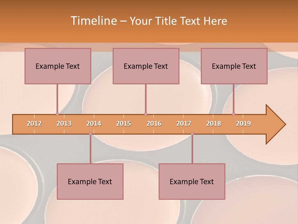 A Close Up Of A Palette Of Makeup PowerPoint Template