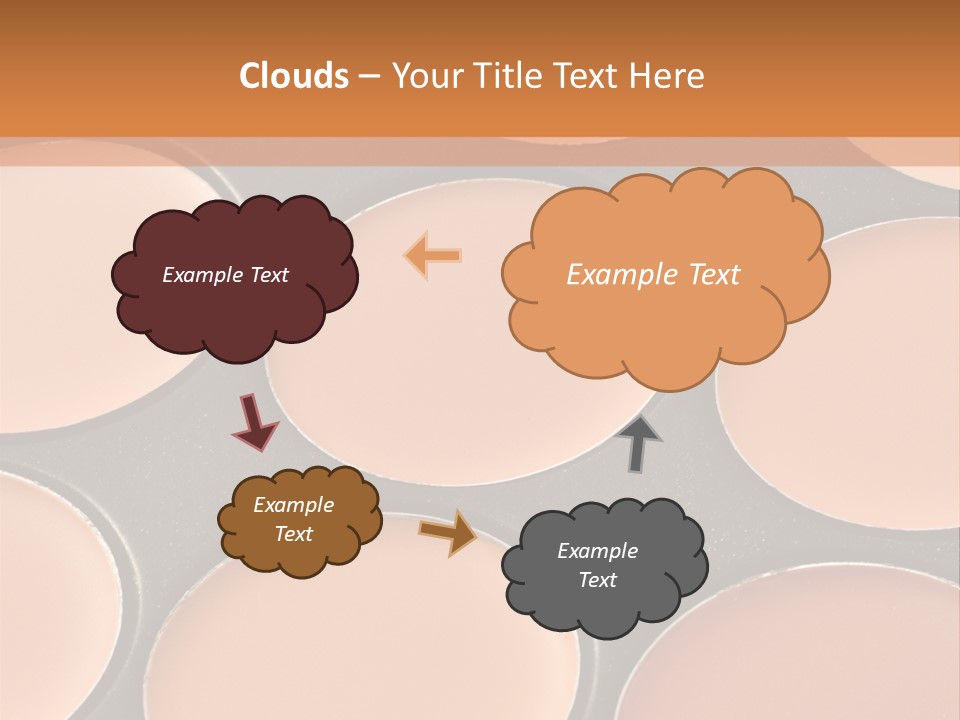 A Close Up Of A Palette Of Makeup PowerPoint Template