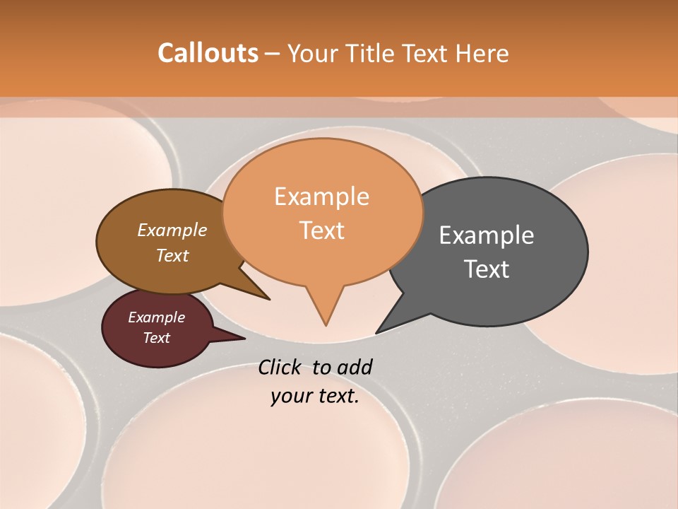 A Close Up Of A Palette Of Makeup PowerPoint Template