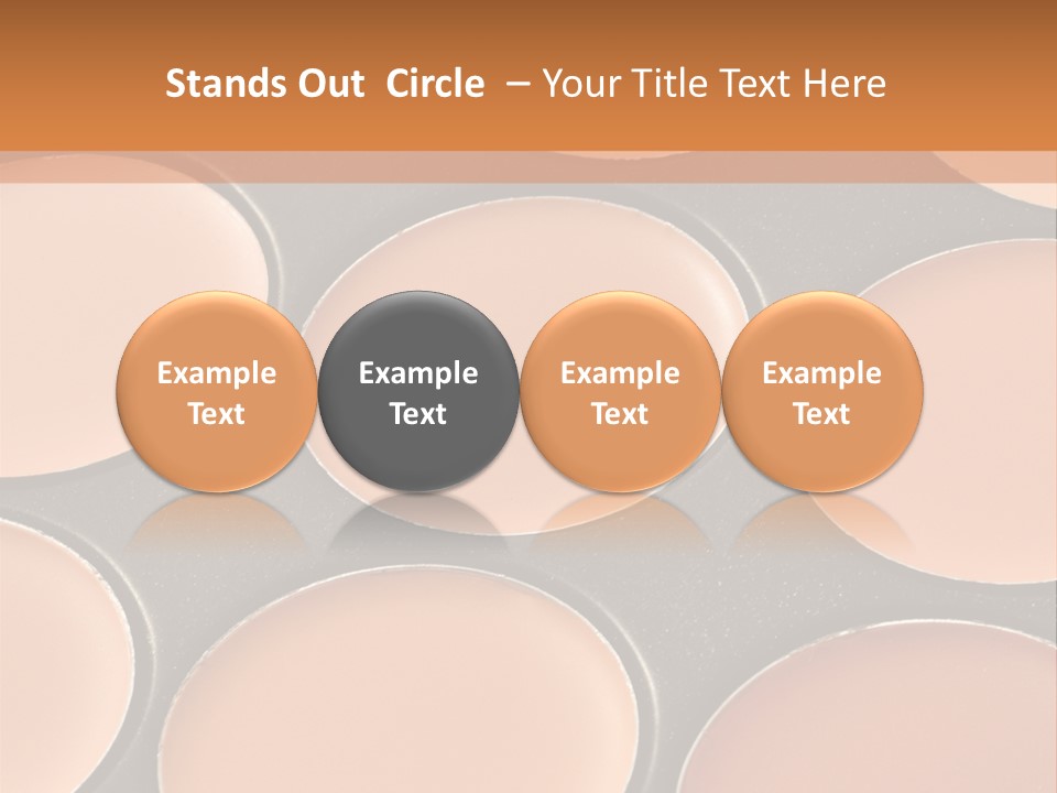 A Close Up Of A Palette Of Makeup PowerPoint Template