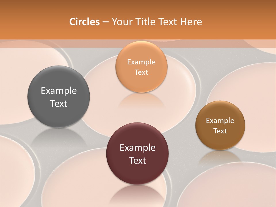 A Close Up Of A Palette Of Makeup PowerPoint Template