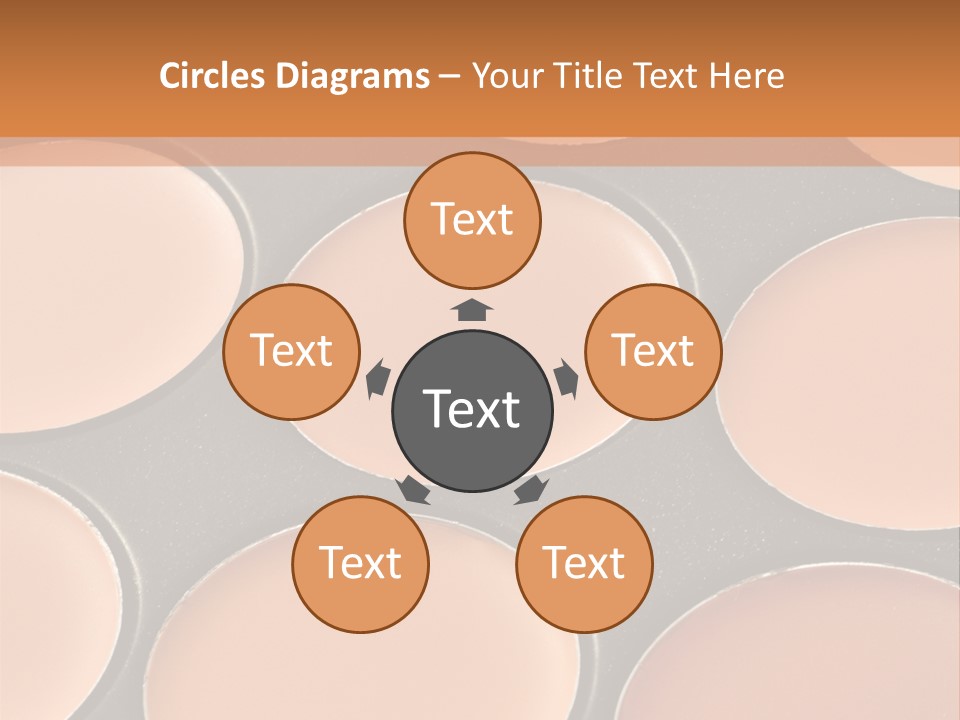 A Close Up Of A Palette Of Makeup PowerPoint Template