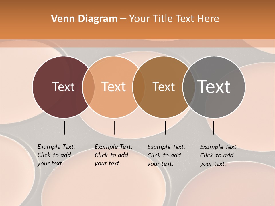 A Close Up Of A Palette Of Makeup PowerPoint Template
