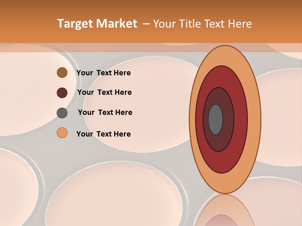 A Close Up Of A Palette Of Makeup PowerPoint Template