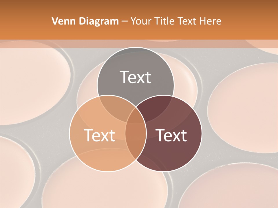 A Close Up Of A Palette Of Makeup PowerPoint Template