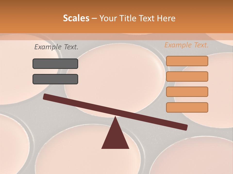 A Close Up Of A Palette Of Makeup PowerPoint Template