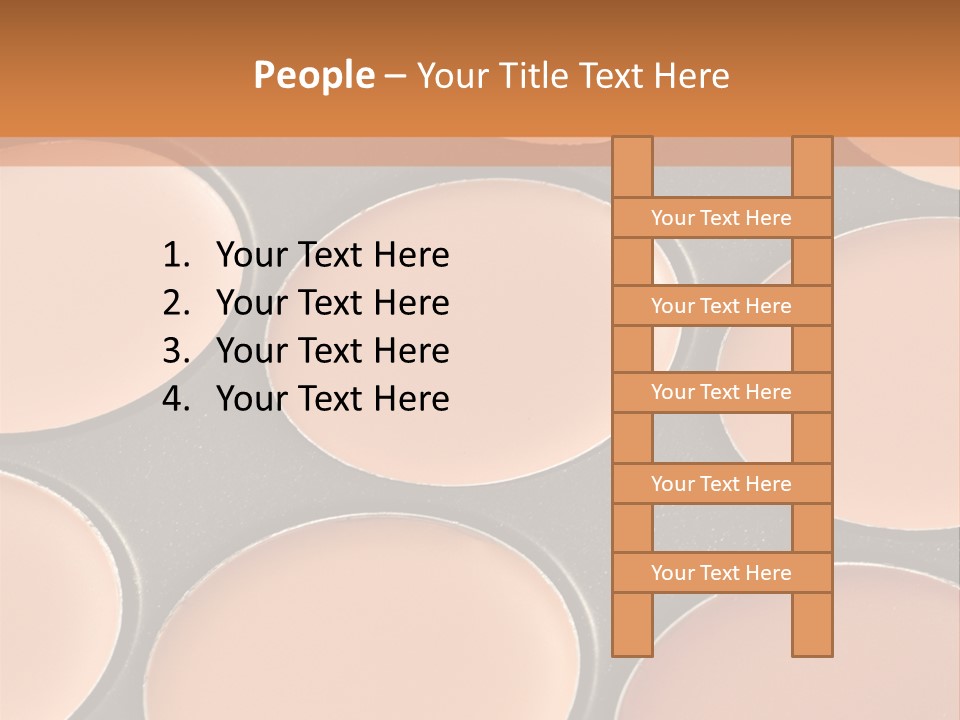 A Close Up Of A Palette Of Makeup PowerPoint Template