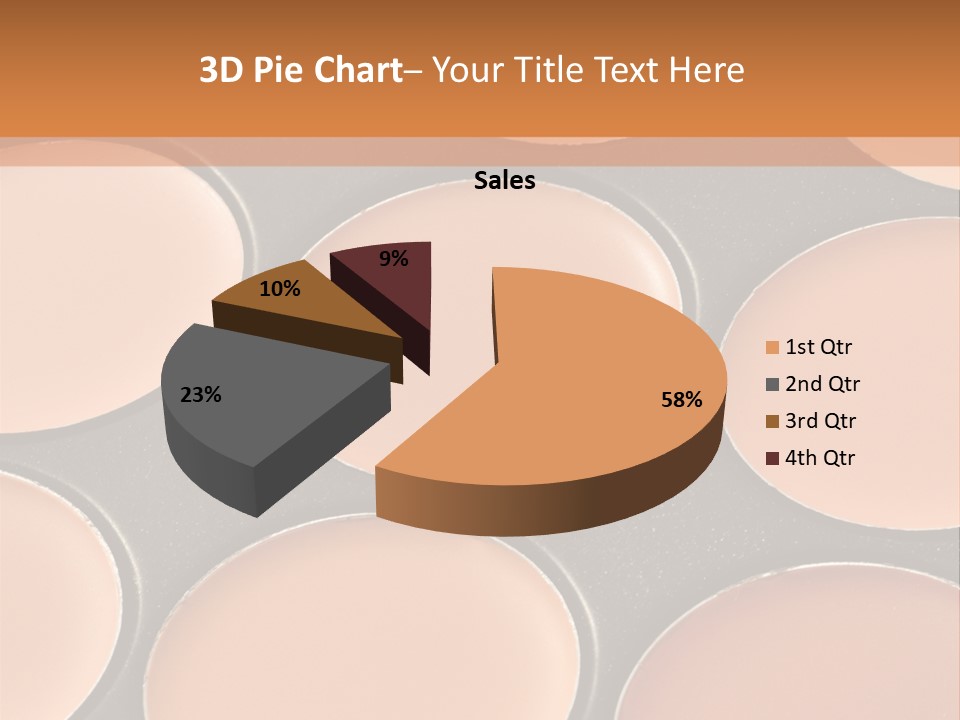 A Close Up Of A Palette Of Makeup PowerPoint Template