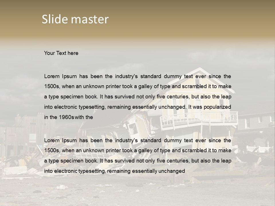 Sandy Down Building PowerPoint Template
