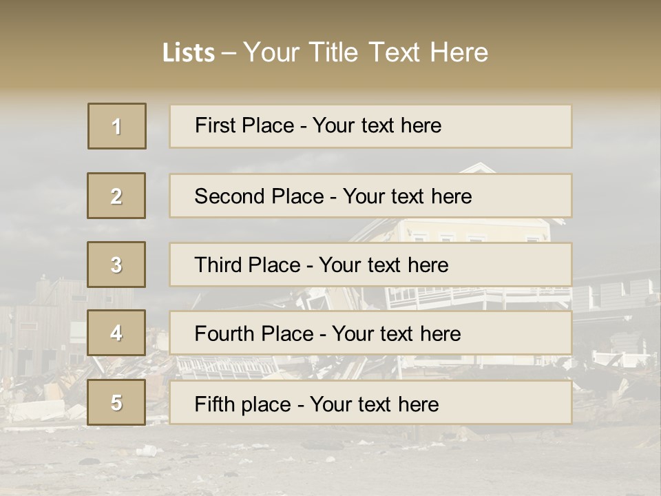 Sandy Down Building PowerPoint Template