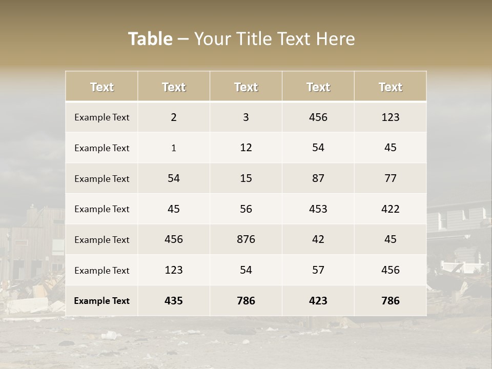 Sandy Down Building PowerPoint Template