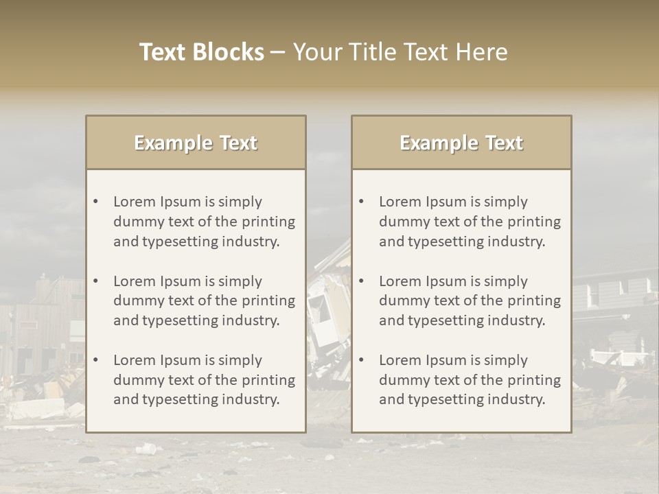 Sandy Down Building PowerPoint Template