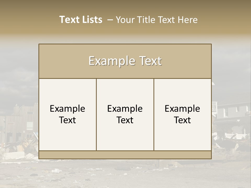 Sandy Down Building PowerPoint Template