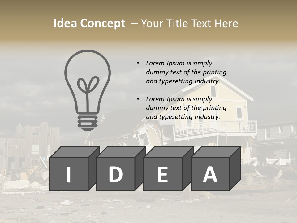 Sandy Down Building PowerPoint Template