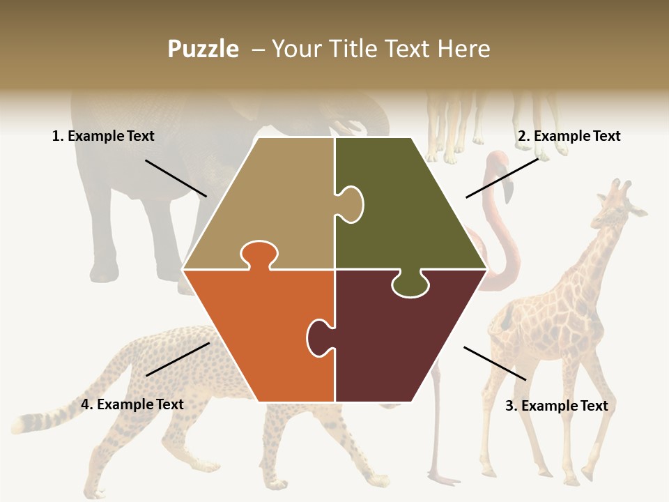 A Group Of Different Animals Standing Next To Each Other PowerPoint Template