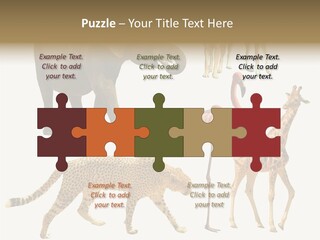 A Group Of Different Animals Standing Next To Each Other PowerPoint Template