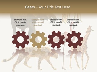A Group Of Different Animals Standing Next To Each Other PowerPoint Template