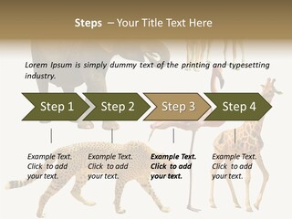 A Group Of Different Animals Standing Next To Each Other PowerPoint Template