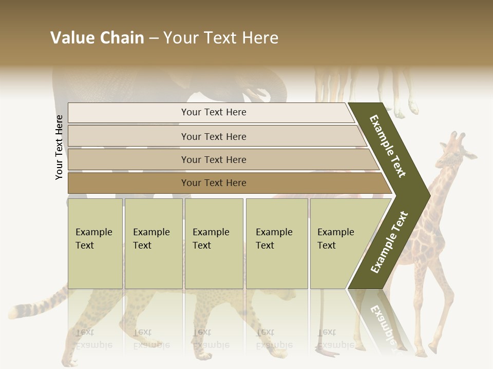 A Group Of Different Animals Standing Next To Each Other PowerPoint Template