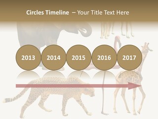 A Group Of Different Animals Standing Next To Each Other PowerPoint Template