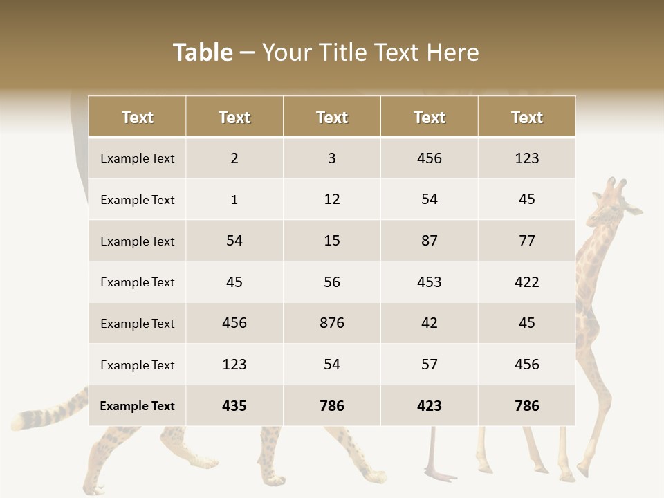 A Group Of Different Animals Standing Next To Each Other PowerPoint Template